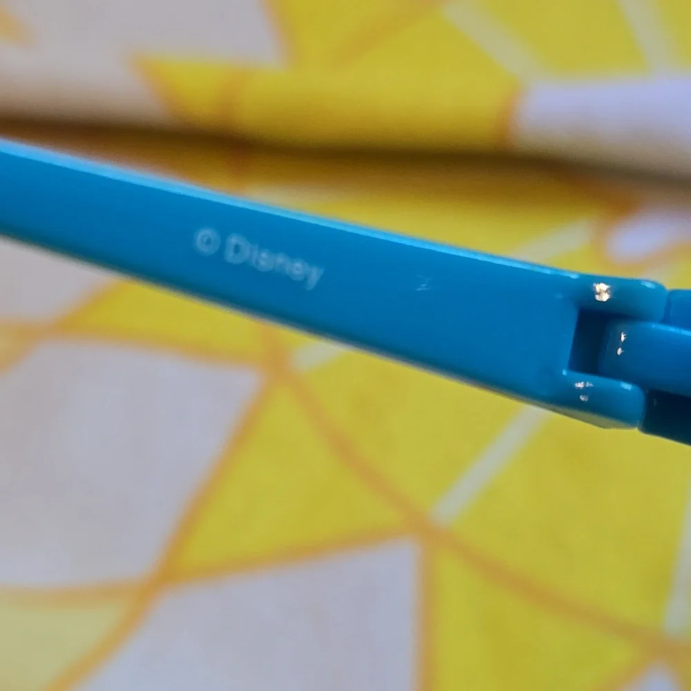 EUC - Disney Mickey Toddler Sunglasses in Blue with Orange tips